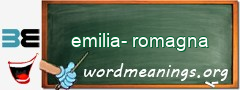 WordMeaning blackboard for emilia-romagna